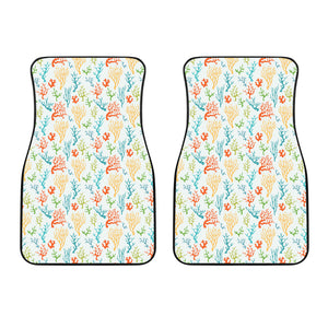 Coral Reef Pattern Print Design 02 Front Car Mats