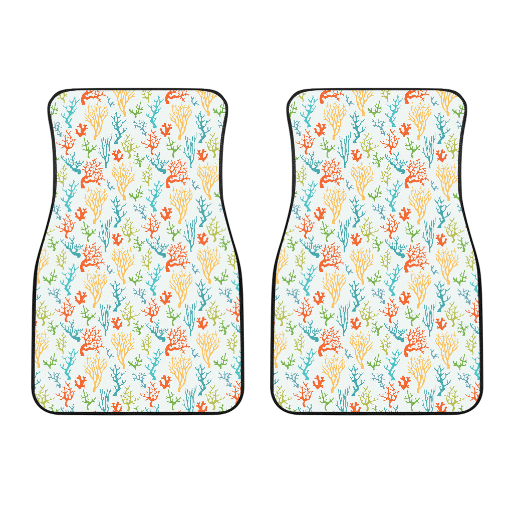 Coral Reef Pattern Print Design 02 Front Car Mats