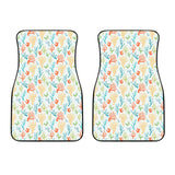 Coral Reef Pattern Print Design 02 Front Car Mats
