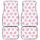 Pig Pattern Print Design 03 Front and Back Car Mats