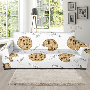 Sketch Style Cookie Pattern Sofa Slipcover