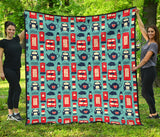 British Pattern Print Design 04 Premium Quilt