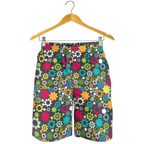 Gear Pattern Print Design 03 Men Shorts