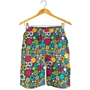 Gear Pattern Print Design 03 Men Shorts
