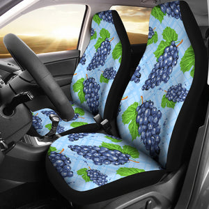 Watercolor Grape Pattern Universal Fit Car Seat Covers