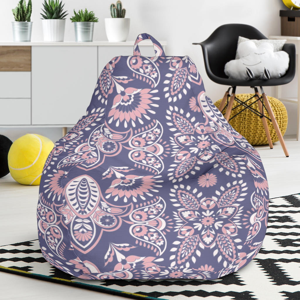 Indian Batik Style Pattern Bean Bag Cover