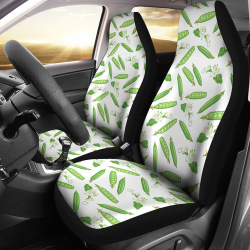 Green Peas Pattern Print Design 04 Universal Fit Car Seat Covers