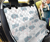 Cute Rhino Heart Pattern Dog Car Seat Covers