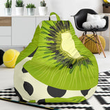 Kiwi Black Dot Background Bean Bag Cover