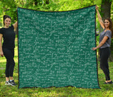Math Pattern Print Design 01 Premium Quilt