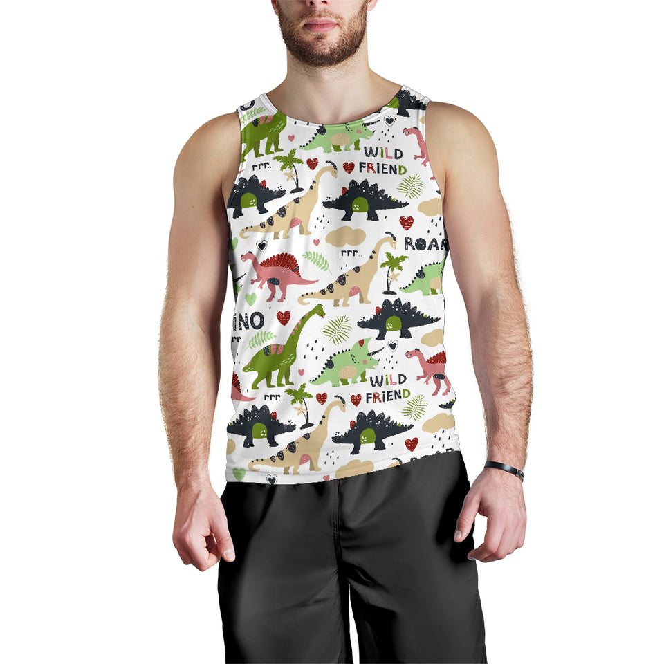 Cute dinosaurs pattern Men Tank Top