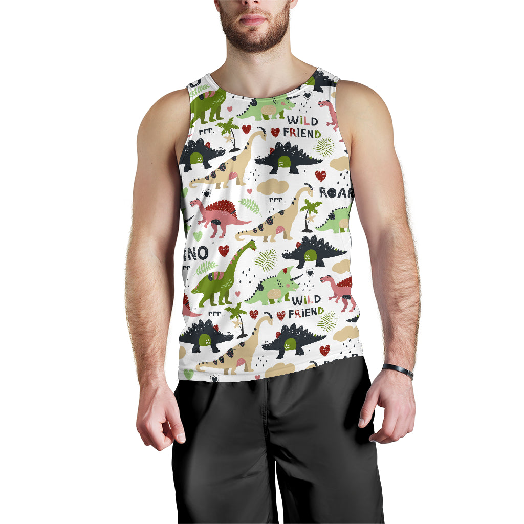 Cute dinosaurs pattern Men Tank Top