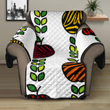 colorful apples leave zebra stripe Recliner Cover Protector