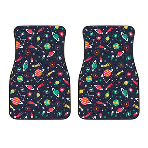 Colorful Space Pattern Planet Star Front Car Mats