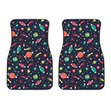 Colorful Space Pattern Planet Star Front Car Mats