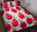 dragon fruits design pattern Quilt Bed Set