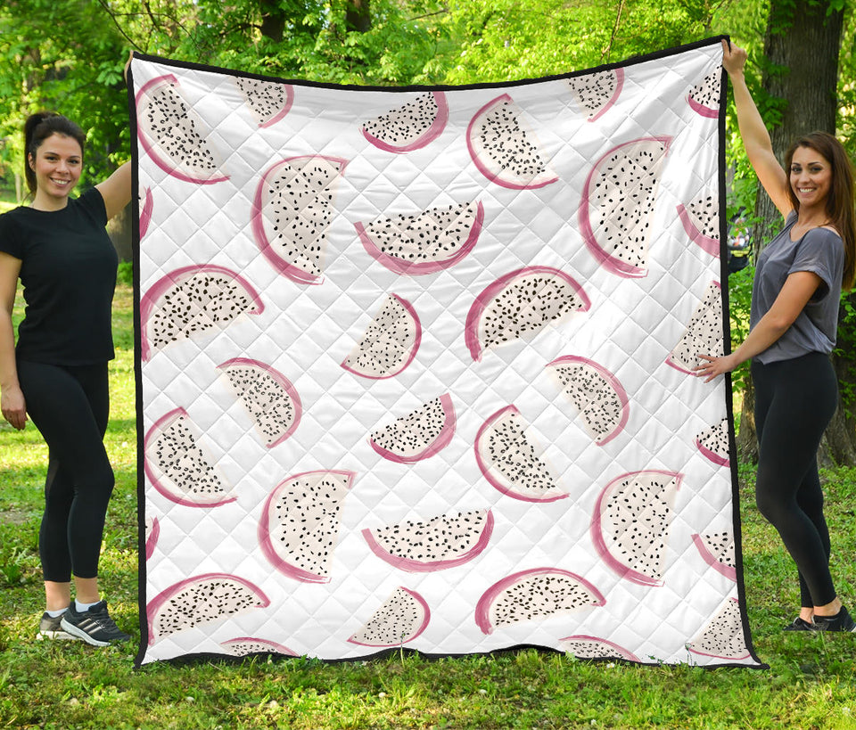 Dragon Fruit Pattern Premium Quilt