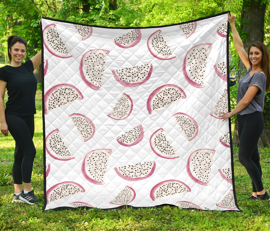 Dragon Fruit Pattern Premium Quilt