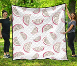 Dragon Fruit Pattern Premium Quilt