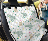 Cute Rhino Pattern Dog Car Seat Covers