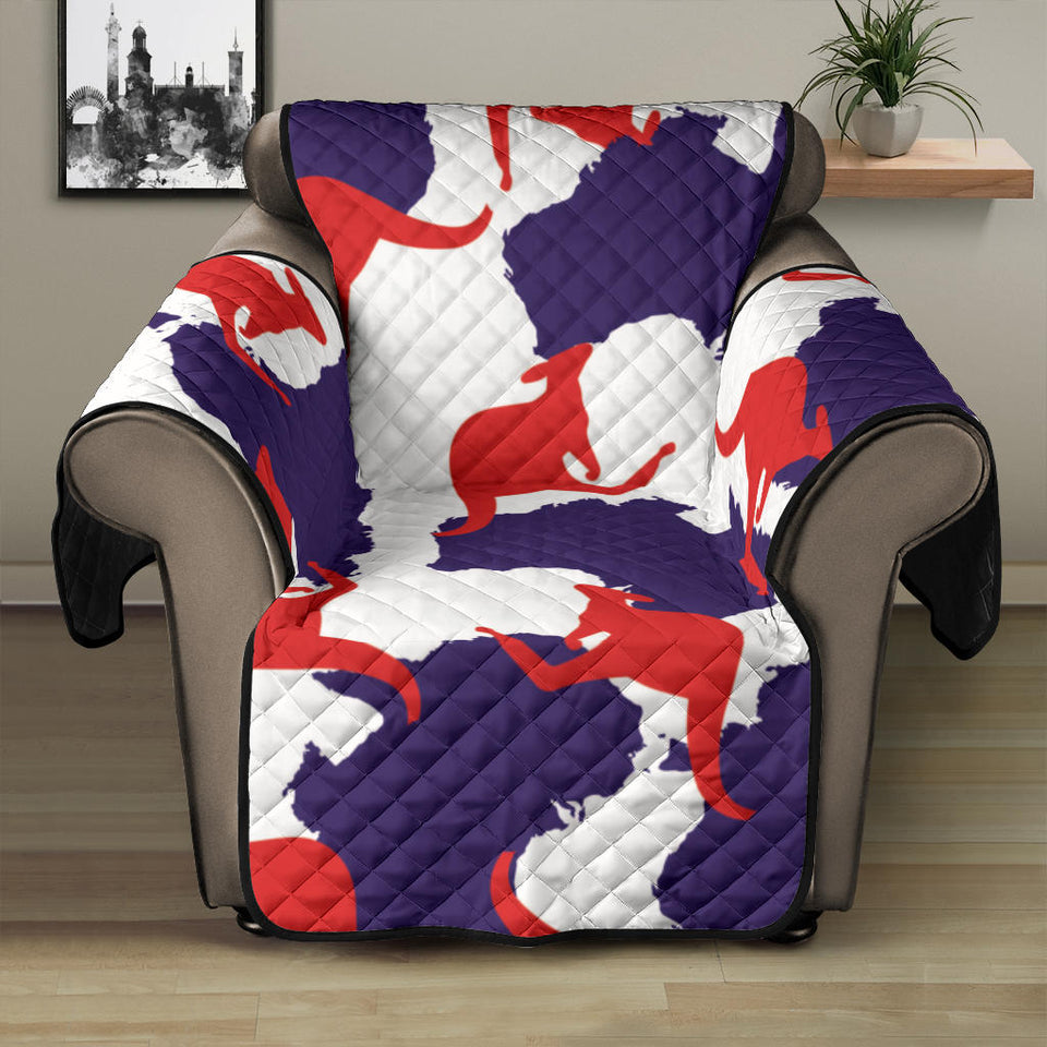 Kangaroo Australian pattern Recliner Cover Protector