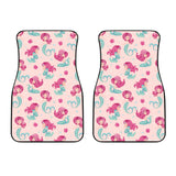 Cute Little Mermaid Pattern Front Car Mats