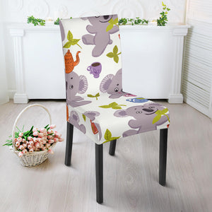 Cute Koalas Teapots Tea Dining Chair Slipcover