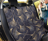 Gold Ginkgo Leaves Dog Car Seat Covers