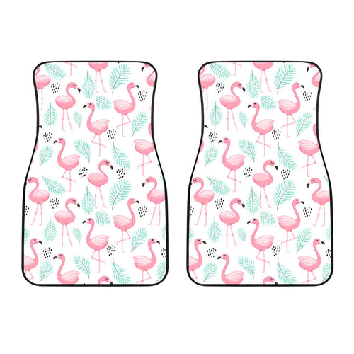 Cute Flamingo Pattern Front Car Mats
