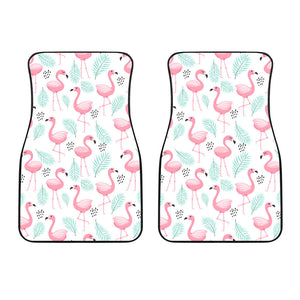 Cute Flamingo Pattern Front Car Mats
