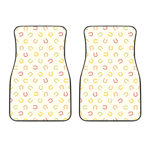 Horseshoes Pattern Print Design 02 Front Car Mats