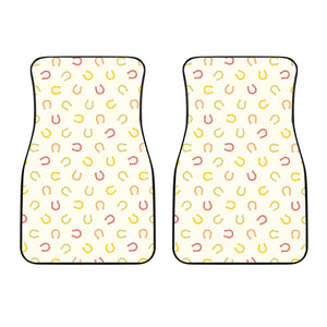 Horseshoes Pattern Print Design 02 Front Car Mats
