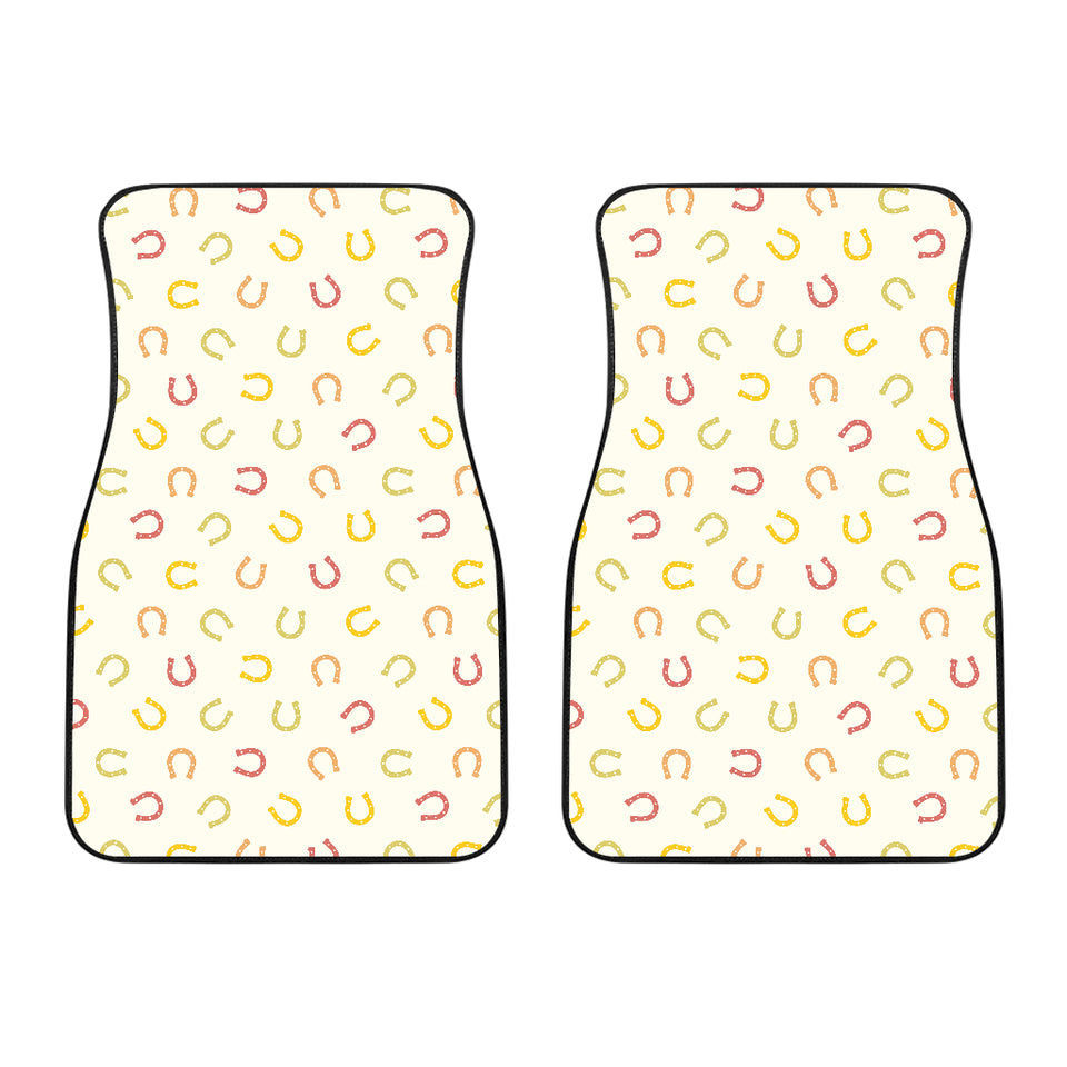 Horseshoes Pattern Print Design 02 Front Car Mats