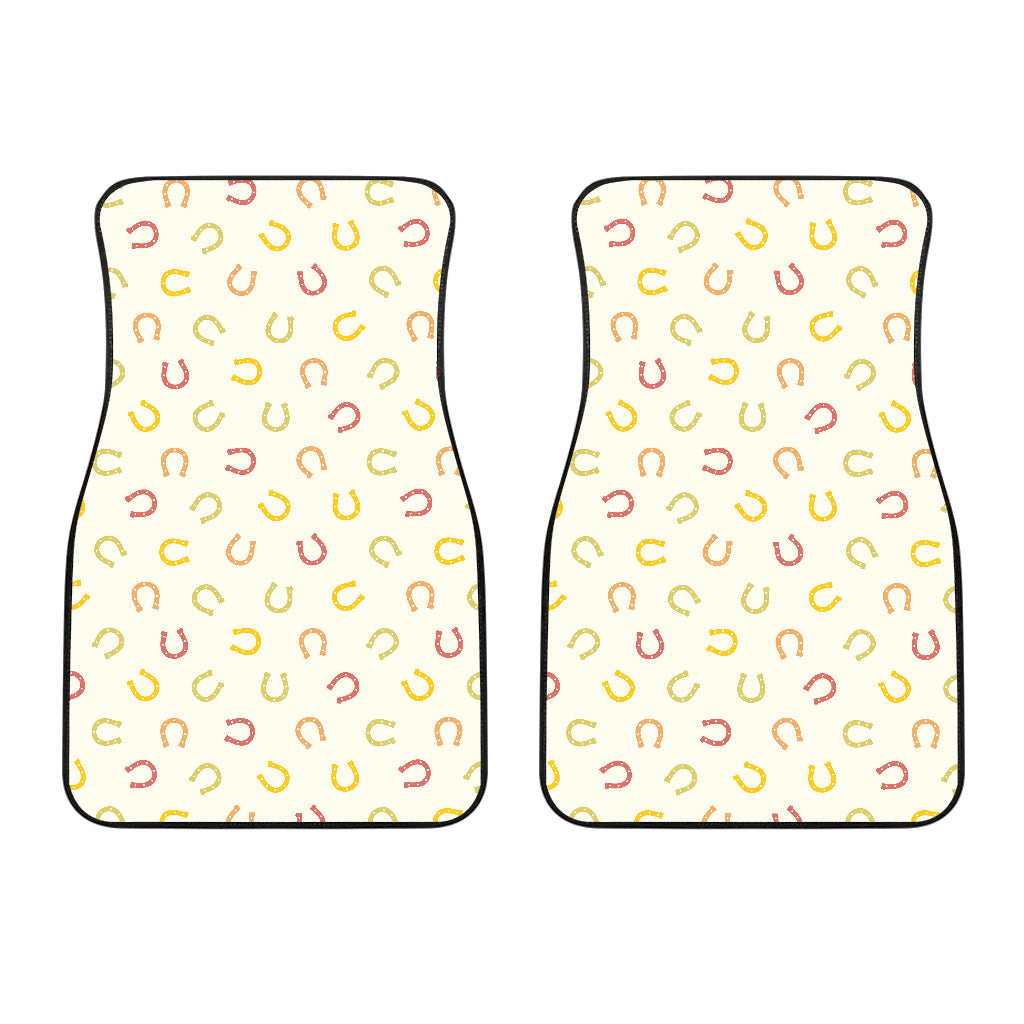 Horseshoes Pattern Print Design 02 Front Car Mats