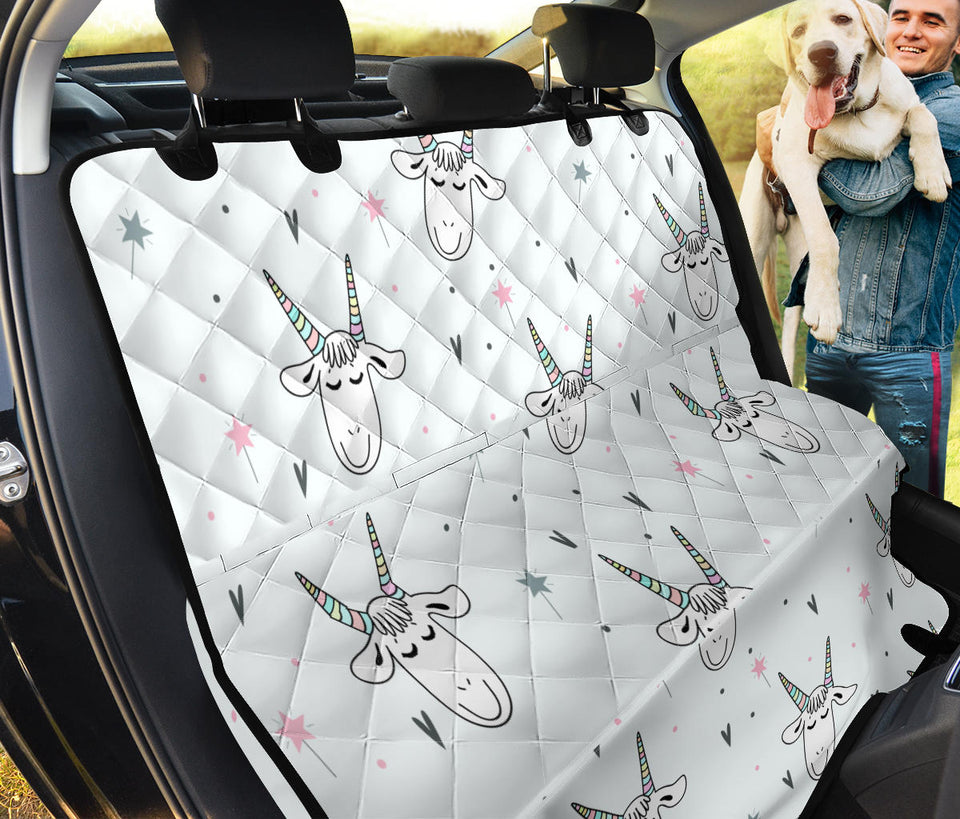 Cute Goat Design Pattern Dog Car Seat Covers