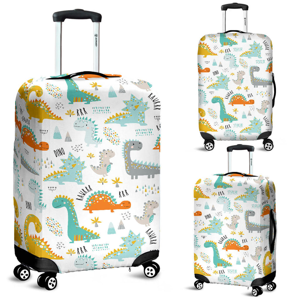 Cute Funny Kids Dinosaurs Pattern Luggage Covers