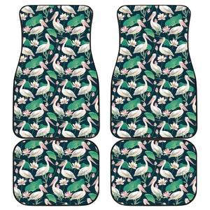 Pelican Pattern Print Design 03 Front and Back Car Mats