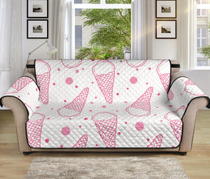 Hand drawn ice cream pattern Sofa Cover Protector