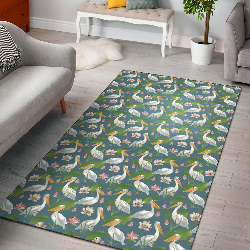 Pelican Pattern Print Design 04 Area Rug