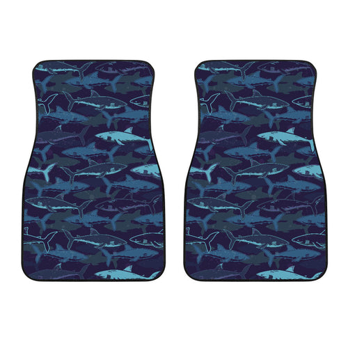 Shark Pattern Front Car Mats
