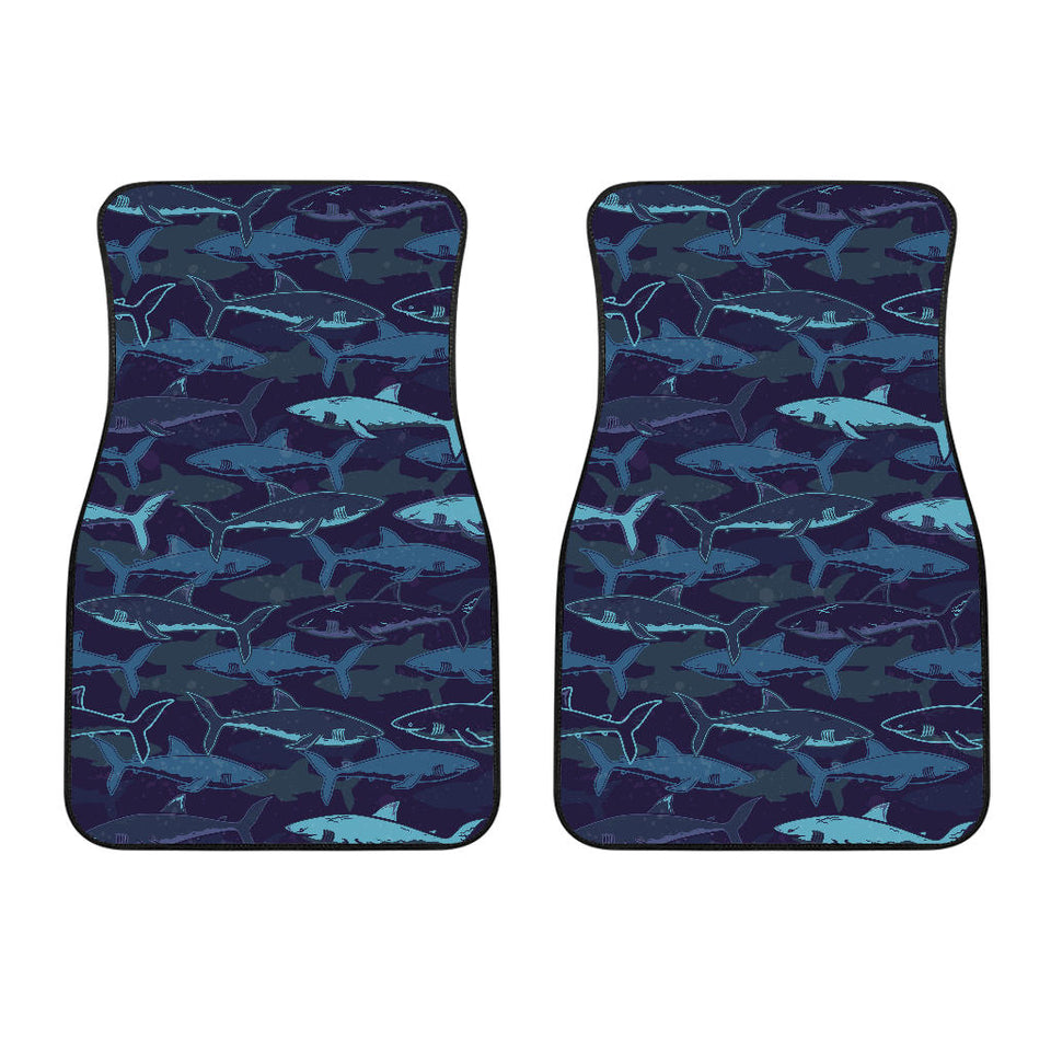 Shark Pattern Front Car Mats