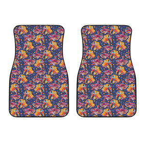 Goldfish Pattern Print Design 05 Front Car Mats