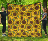 Sunflower Pattern Premium Quilt