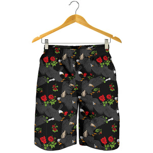 Eagle Pattern Print Design 04 Men Shorts