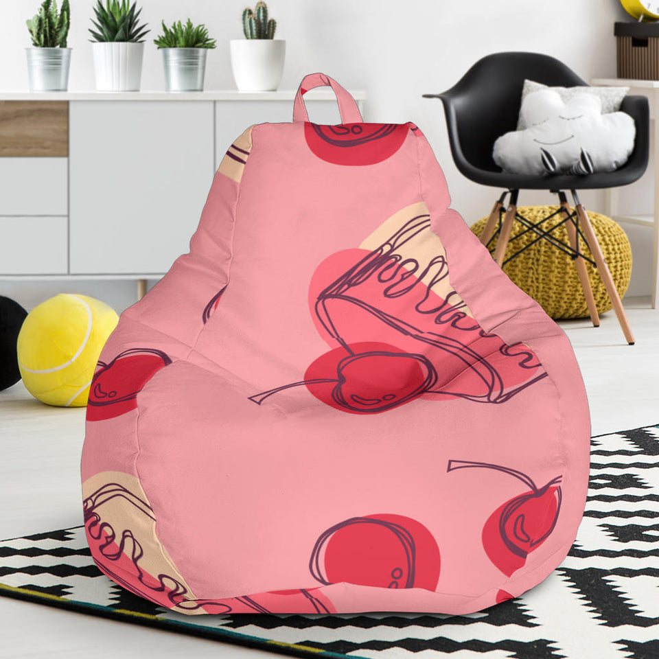 Cake Cherry Pattern Bean Bag Cover