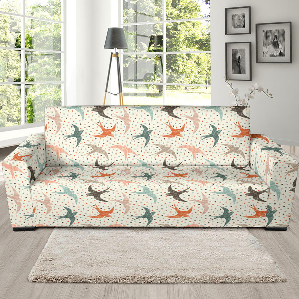 Swallow Pattern Print Design 02  Sofa Slipcover