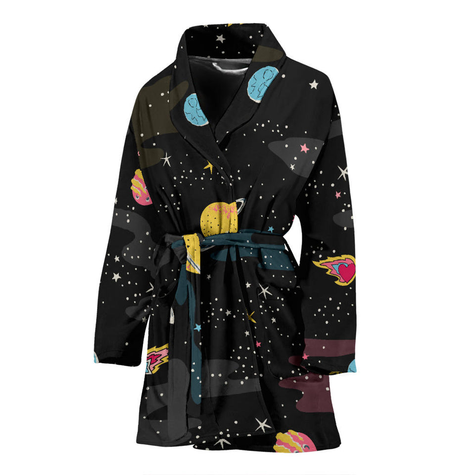 Space Pattern Women'S Bathrobe