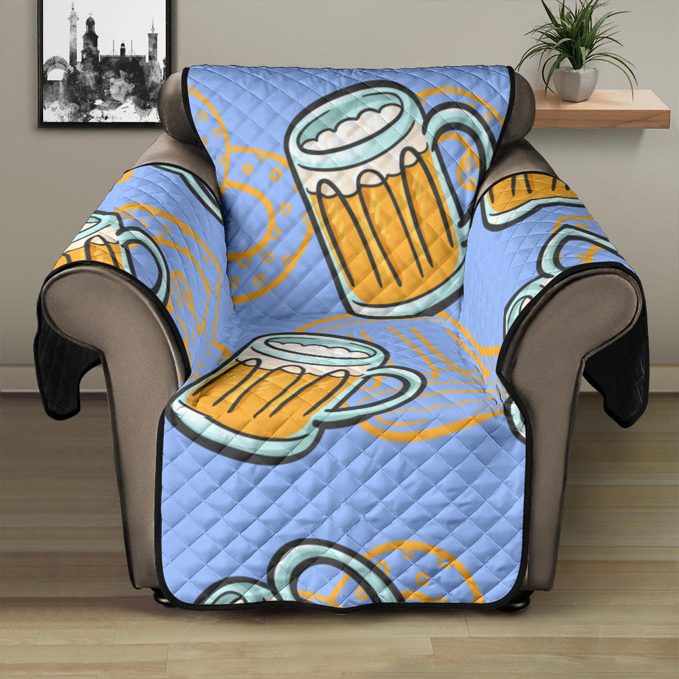 Beer pattern Recliner Cover Protector