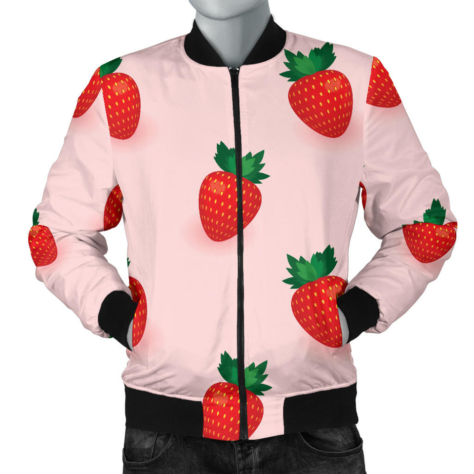 Strawberry Beautiful Pattern Men'S Bomber Jacket