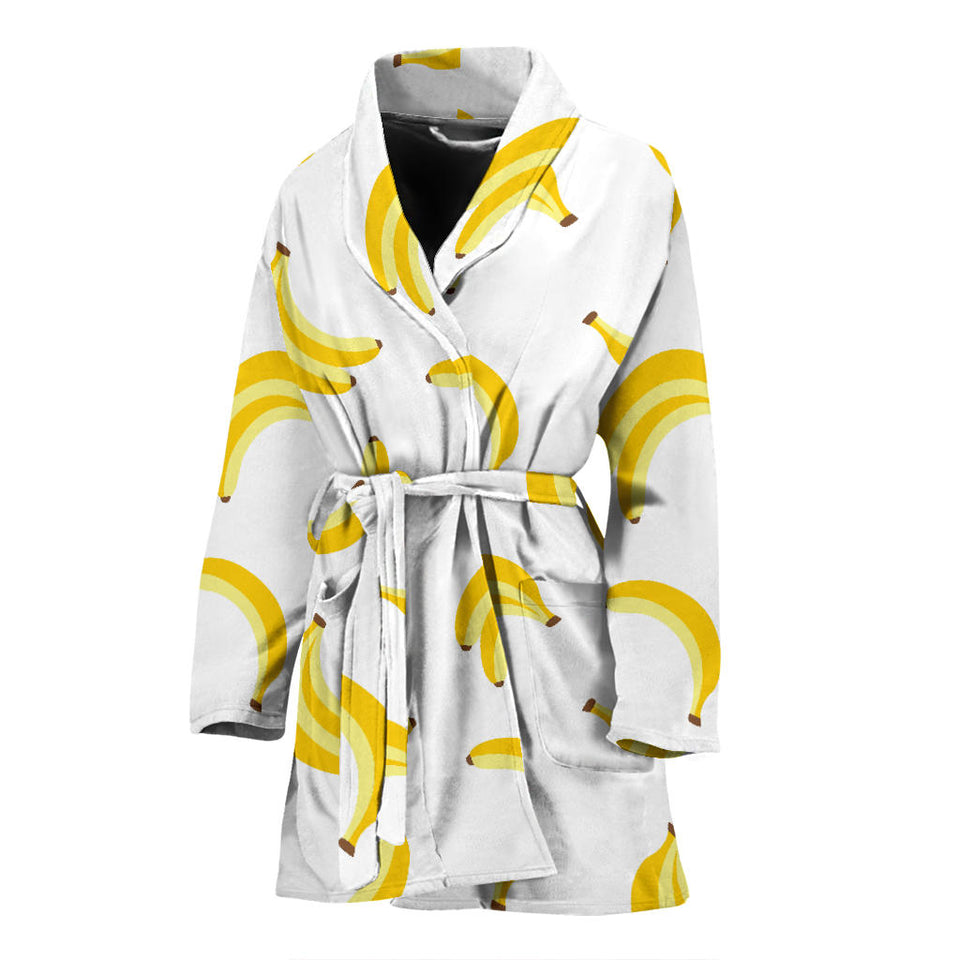 Banana Pattern Women'S Bathrobe